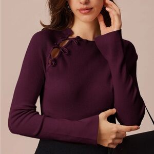 RHIOAS Elegant Purple Women's Top